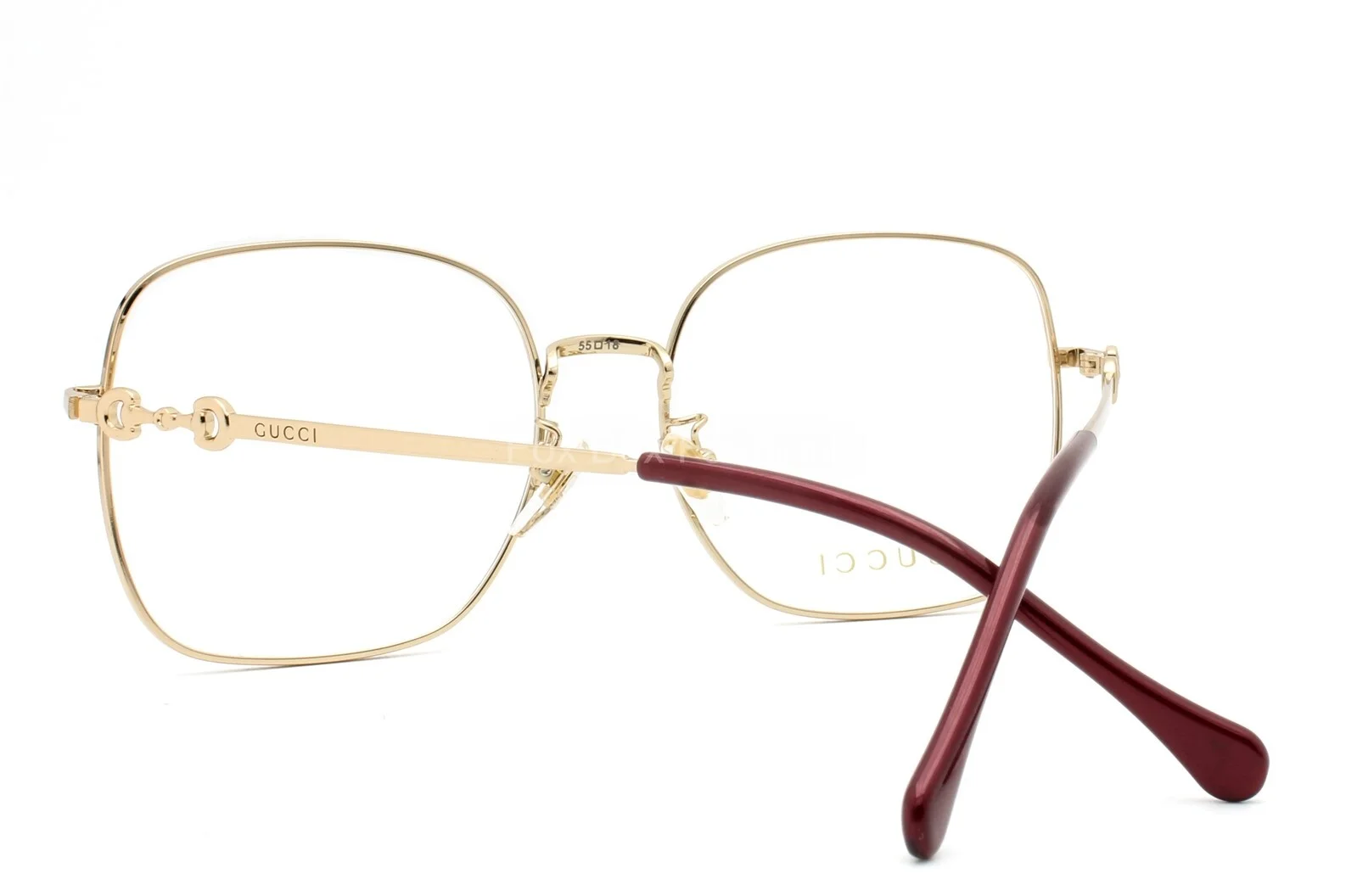 Gucci GG0883OA 002 Eyeglasses Glasses Brown Havana & Gold 55-18-145 2