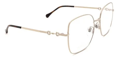 Gucci GG0883OA Eyeglasses Women Silver Havana Rectangle 55mm New 100% Authentic 4