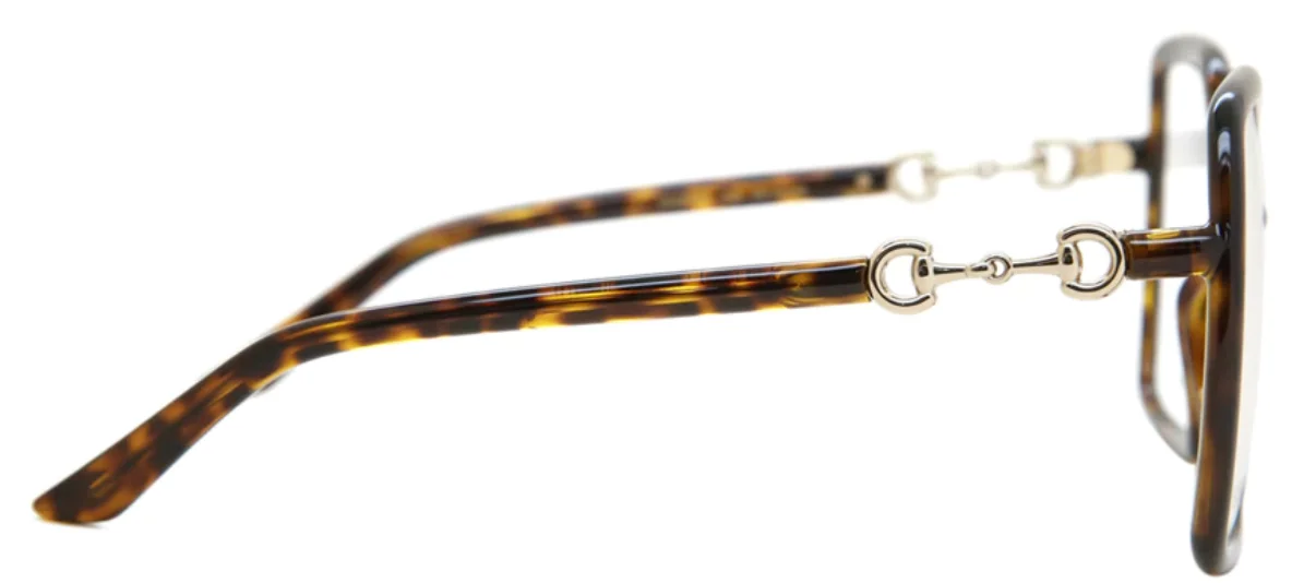 GUCCI GG0890O 002 55mm Havana Oversized Italy, Add your Rx! 3