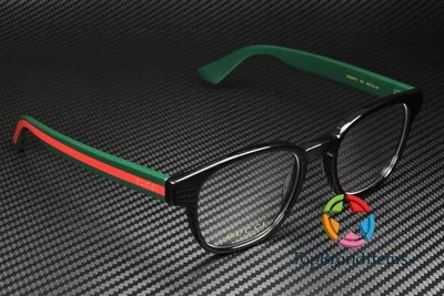 GUCCI GG0927O 001 Rectangular Black Green Red Demo Lens 49 mm Men 3