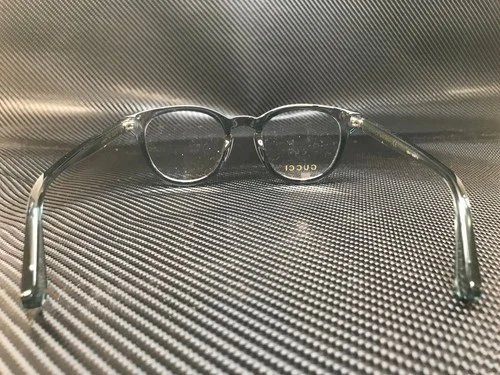 GUCCI GG0937O 004 Blue Transparent Round Men 3