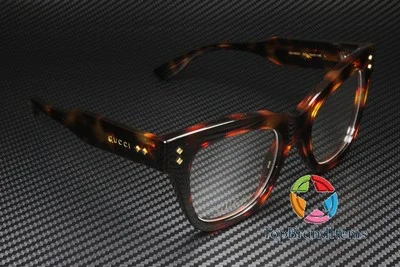 GUCCI GG1082O 002 Cat Eye Havana Shiny Demo Lens 50 mm Women 3