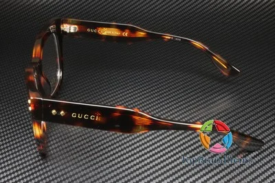 GUCCI GG1082O 002 Cat Eye Havana Shiny Demo Lens 50 mm Women 4