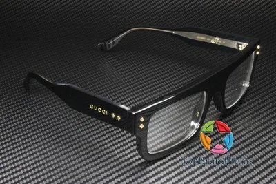 GUCCI GG1085O 001 Rectangular Black Crystal Demo Lens 52 mm Men 3