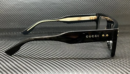GUCCI GG1085O 001 Shiny Black Gold Men 4