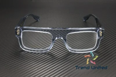 GUCCI GG1085O 004 Rectangular Squared Light Blue Demo Lens 52mm Men 2