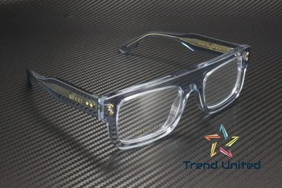 GUCCI GG1085O 004 Rectangular Squared Light Blue Demo Lens 52mm Men 3