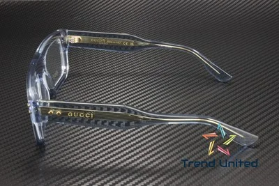 GUCCI GG1085O 004 Rectangular Squared Light Blue Demo Lens 52mm Men 4