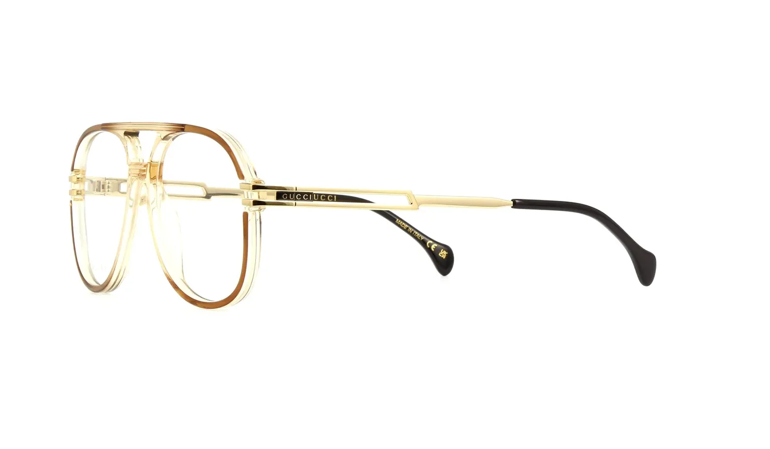 GUCCI GG1106O 001 Brown Gold Men 3
