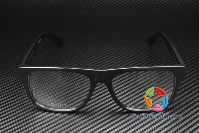 GUCCI GG1117O 001 Rectangular Squared Black Shiny Demo Lens 56 Men 2
