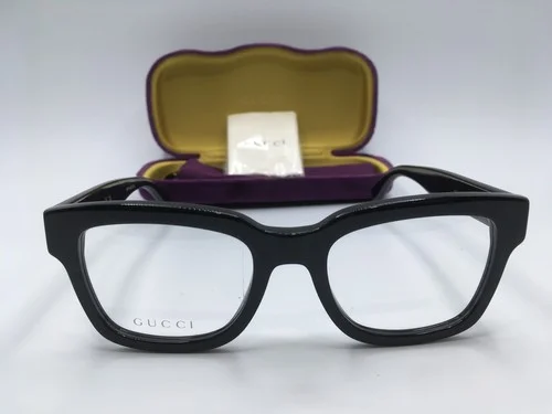 Gucci GG1138O Unisex Black Frame Demo Lens Square Eyeglasses 52MM