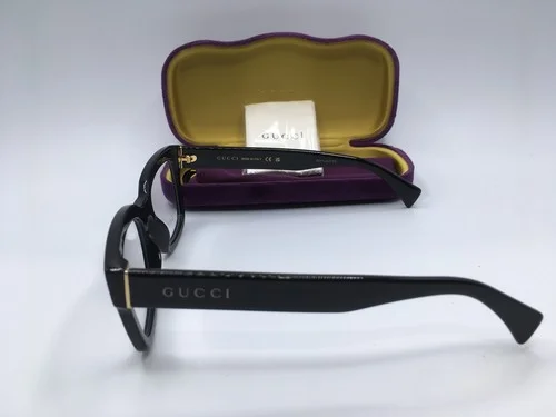 Gucci GG1138O Unisex Black Frame Demo Lens Square Eyeglasses 52MM 3