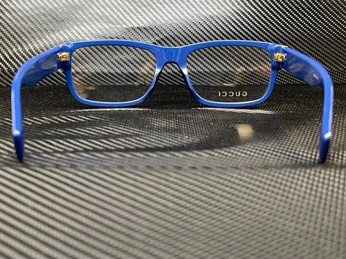 GUCCI GG1141O 002 Blue Rectangle 56 mm Men 4