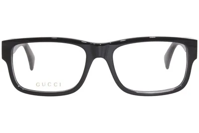 GUCCI GG1141O 004 Black Rectangle 58 mm Men 2