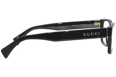 GUCCI GG1141O 004 Black Rectangle 58 mm Men 3