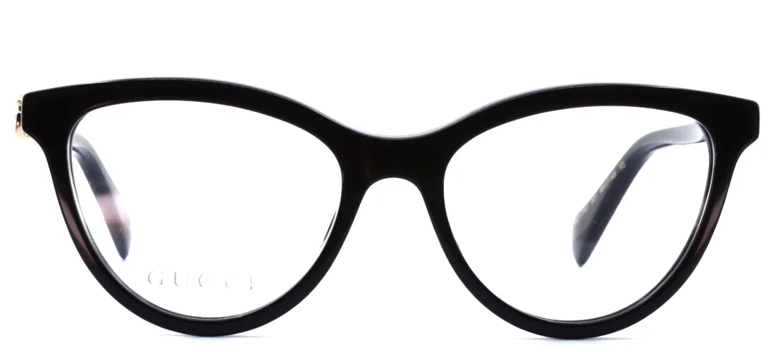 GUCCI GG1179O 001 Black Petite Womens Cat Eye Full Rim Eyeglasses 49-17-145 B:38 2
