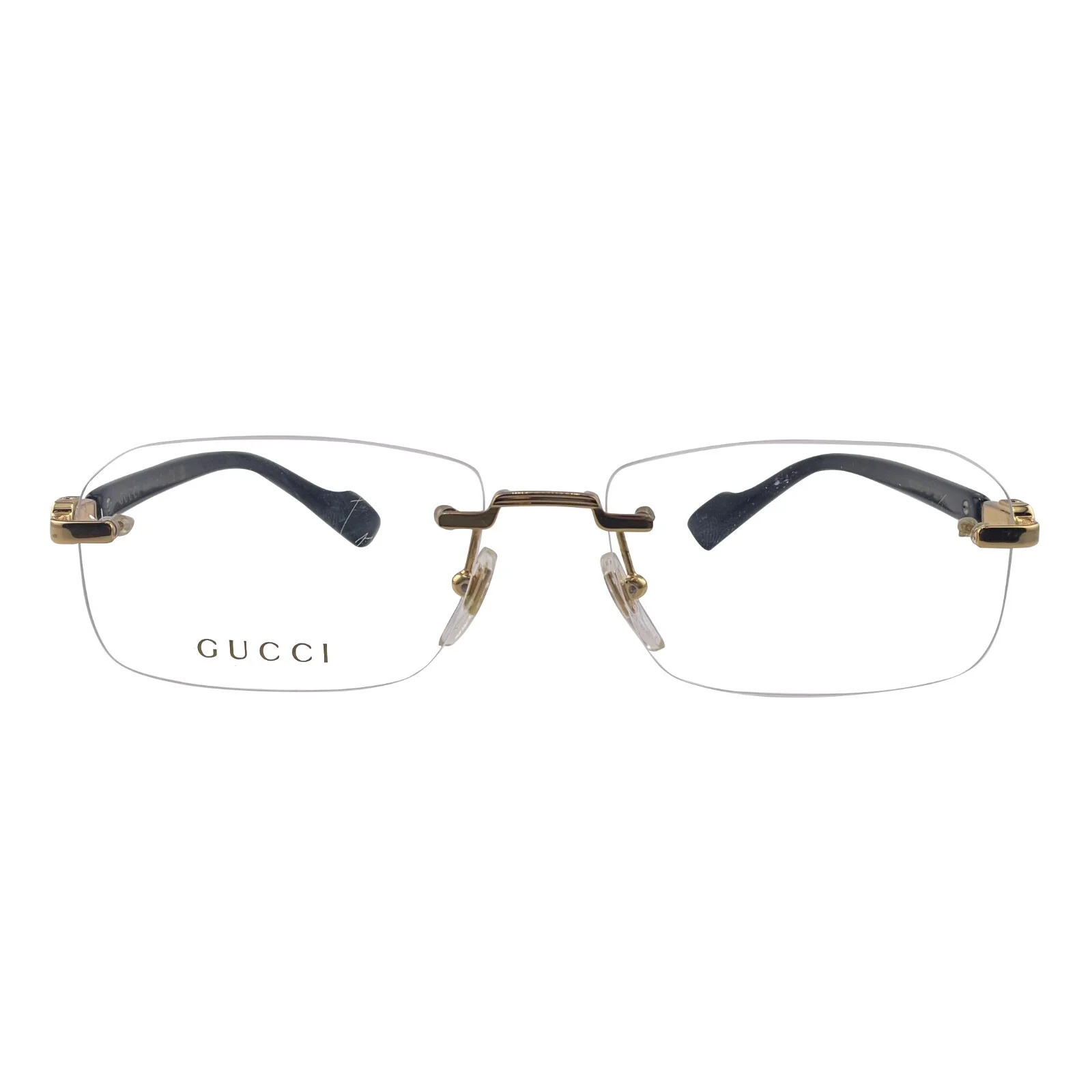 Gucci GG1221O Gold Rimless Eyeglasses Frames 56mm 16mm 140mm - Made In Japan 2