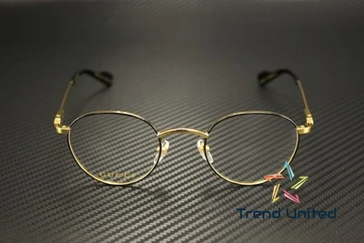 GUCCI GG1222O 001 Round Oval Panthos Metal Gold Demo Lens 48 mm Men 2