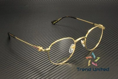 GUCCI GG1222O 002 Round Oval Panthos Metal Gold Demo Lens 48 mm Men 3
