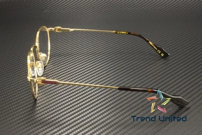GUCCI GG1222O 002 Round Oval Panthos Metal Gold Demo Lens 48 mm Men 4