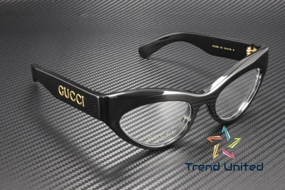 GUCCI GG1295O 001 Cat Eye Recycled Black Demo Lens 53 mm Women 3