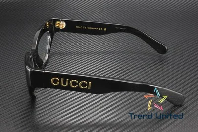 GUCCI GG1295O 001 Cat Eye Recycled Black Demo Lens 53 mm Women 4