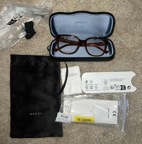 Gucci GG1305OA 003 Havana Rectangular Women