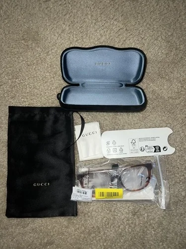 Gucci GG1305OA 003 Havana Rectangular Women 2