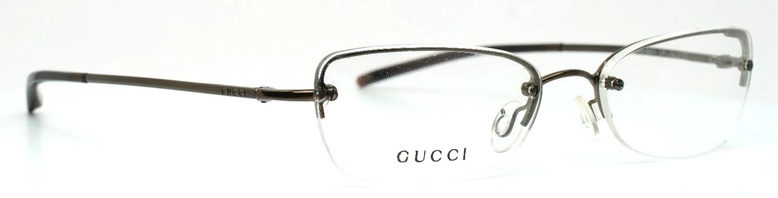 GUCCI GG1695/N L92 Gunmetal Womens Oval Rimless Eyeglasses 51-16-135 B:28 3