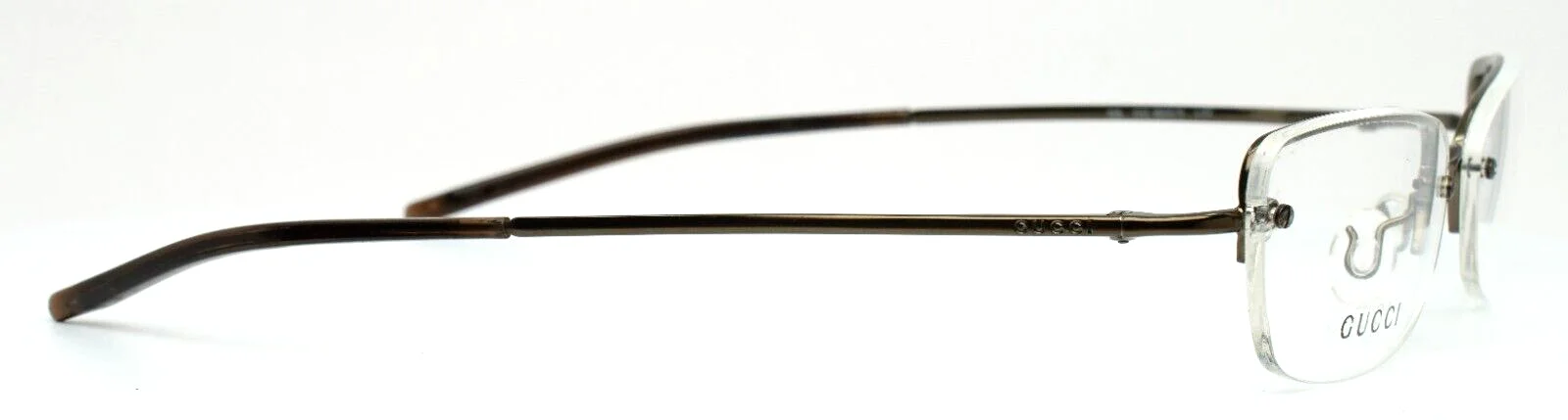 GUCCI GG1695/N L92 Gunmetal Womens Oval Rimless Eyeglasses 51-16-135 B:28 4