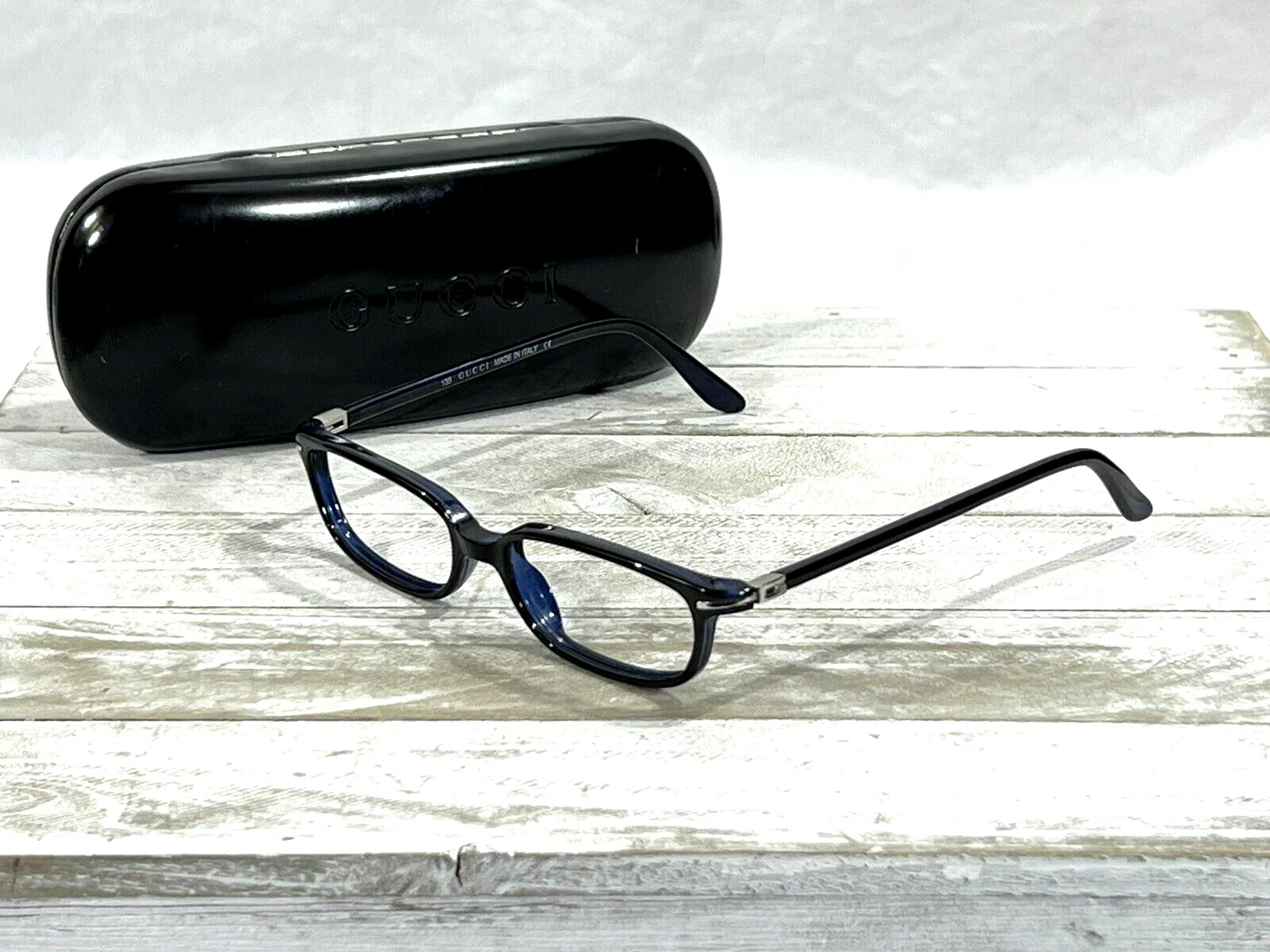 Gucci GG2459 Womens Oval Eyeglass Frames Dark Blue 46▯15-135