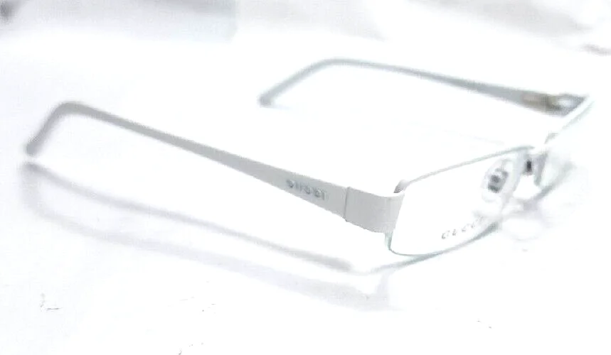 Gucci GG2871 SJR White Rectangle Eyeglasses Frame 51-17 135 Italy New READ 3
