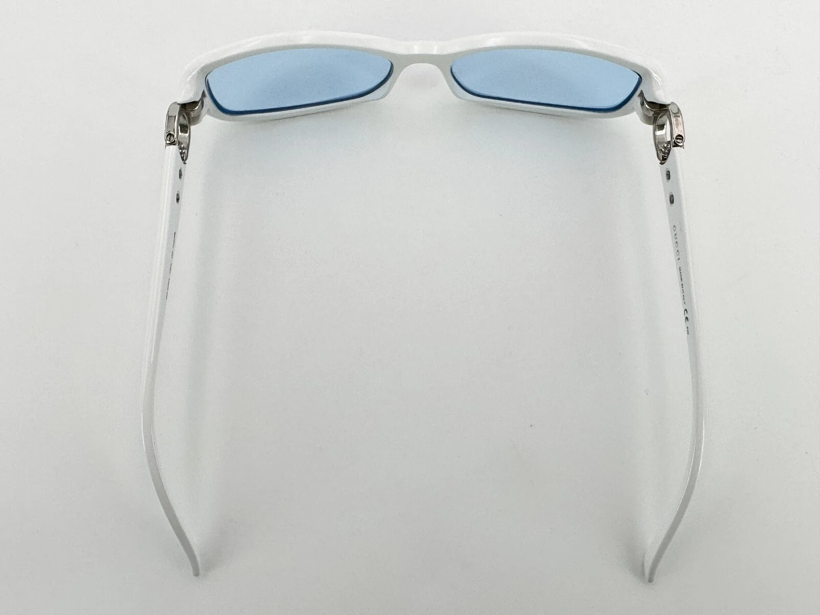 Gucci GG3204 Eyeglasses FRAMES VK6 White 54[]15-140 Silver Stirrup H988 4