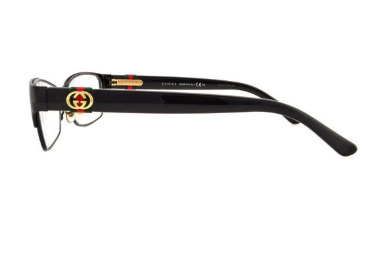 GUCCI GG4244 WRU 53mm Black and Gold Web Eyeglasses Frames Italy 3