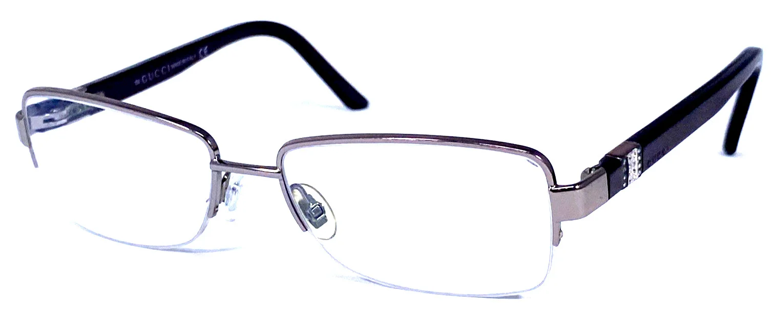 GUCCI LIGHTWEIGHT OVAL RIMLESS STYLE DESIGNER ITALY MADE EYEGLASSES 6LBNM 51mm 4