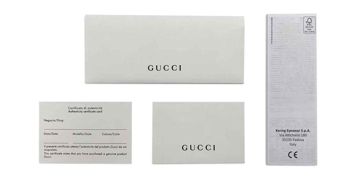 Gucci Round Eyeglasses GG1454oK-002 Havana Frame Transparent Lenses 4
