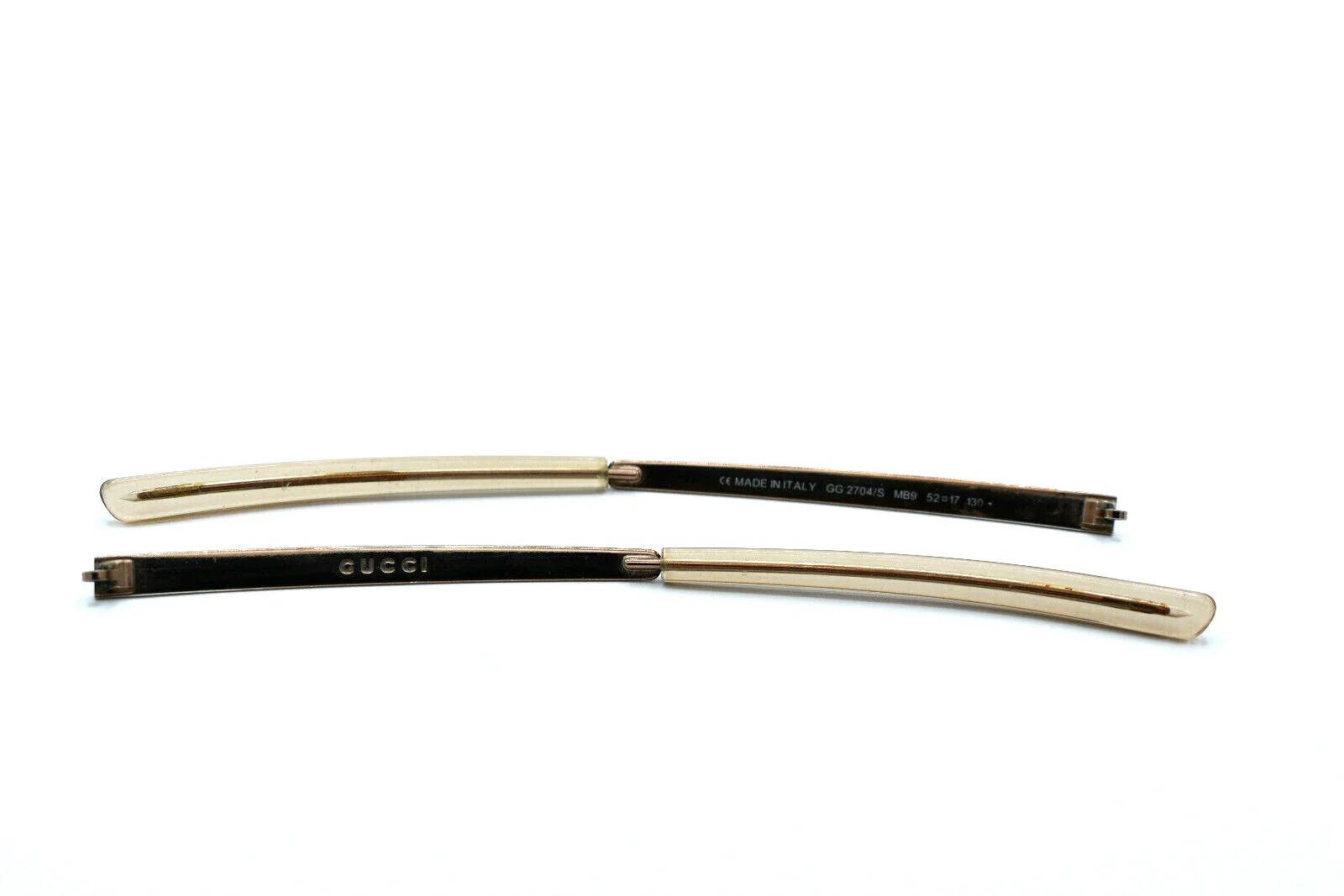 Gucci Temple Replacement PARTS GG 2704/S MB9 52[]17 130 Eyeglasses Frame #415 2