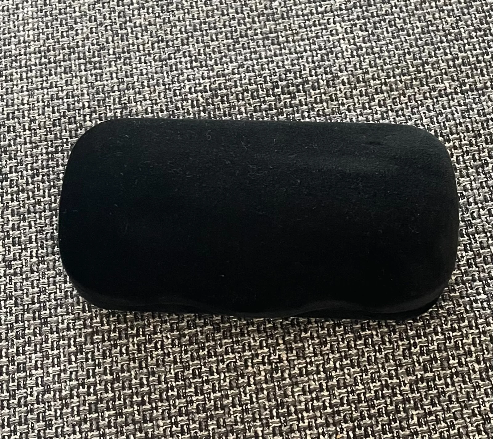 Gucci Velvet Sunglasses Eyeglasses Black velvet Case Clamshell Authentic large