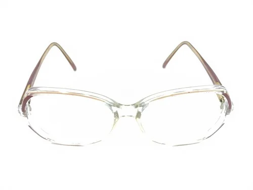 Gucci Vintage Clear Dark Pink Butterfly Large Eyeglasses Frames 57-17 135 Italy 2