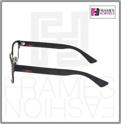 GUCCI Web 0175 Black Rubber Eyeglasses Optical Frame 54mm GG0175O Unisex 2