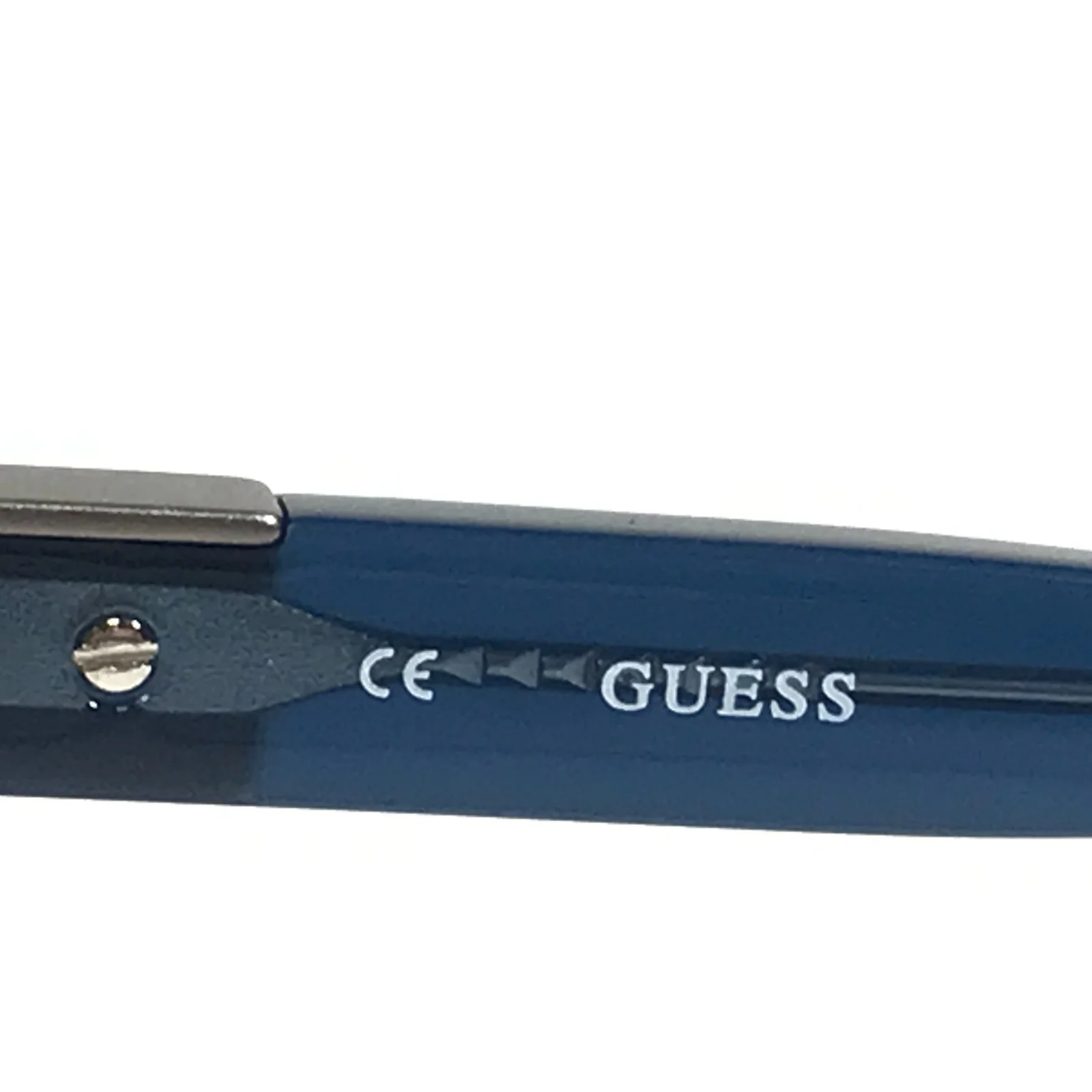 Guess Eyeglasses Frames GU 2415 BL Clear Blue Gray Cat Eye Studded 51-17-135 2