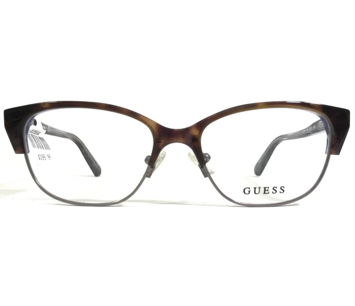 Guess Eyeglasses Frames GU2590 056 Gray Brown Tortoise Cat Eye 52-17-135