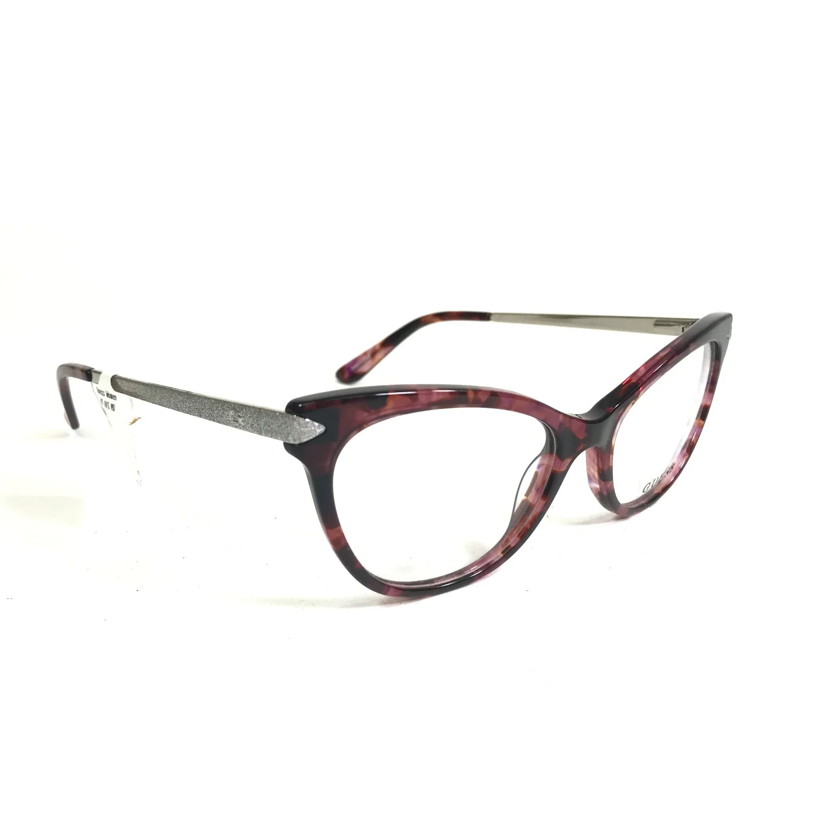 Guess Eyeglasses Frames GU2683 074 Brown Pink Tortoise Silver Sparkly 52-17-140 2