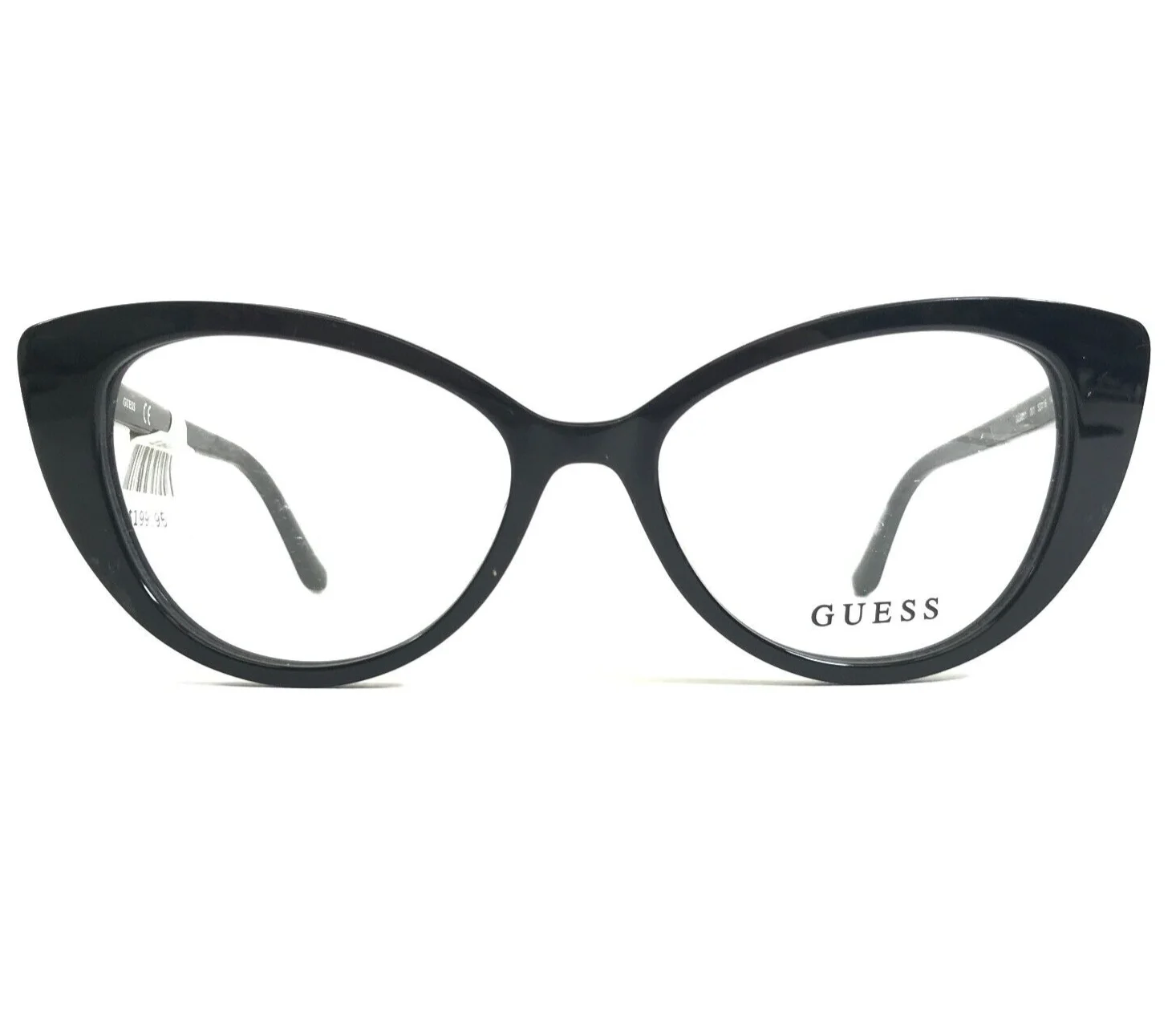 Guess Eyeglasses Frames GU2851 001 Black Pink Glitter Sparkly Cat Eye 52-16-140 2