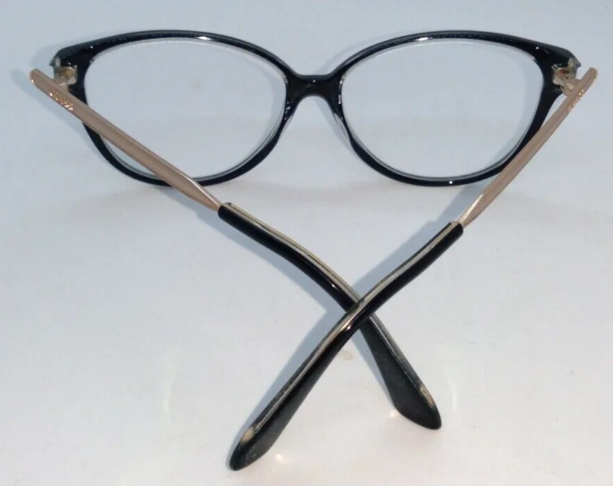 Guess GU2488 003 Womens Cat Eye Black & Gold Eyeglass Frames With Case 55-14-135 3