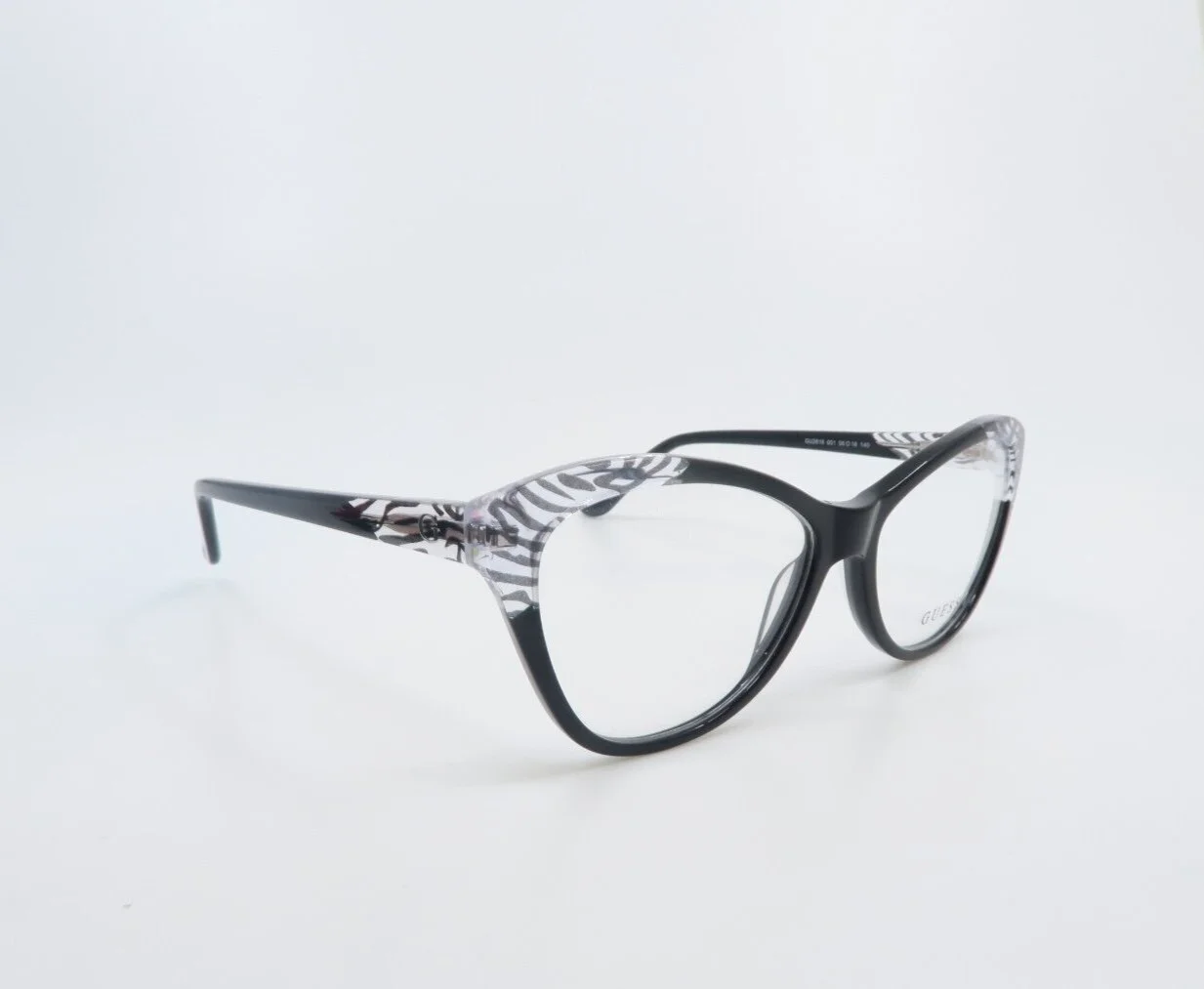 Guess GU2818 001 56mm Black & Transparent Acetate Women 3