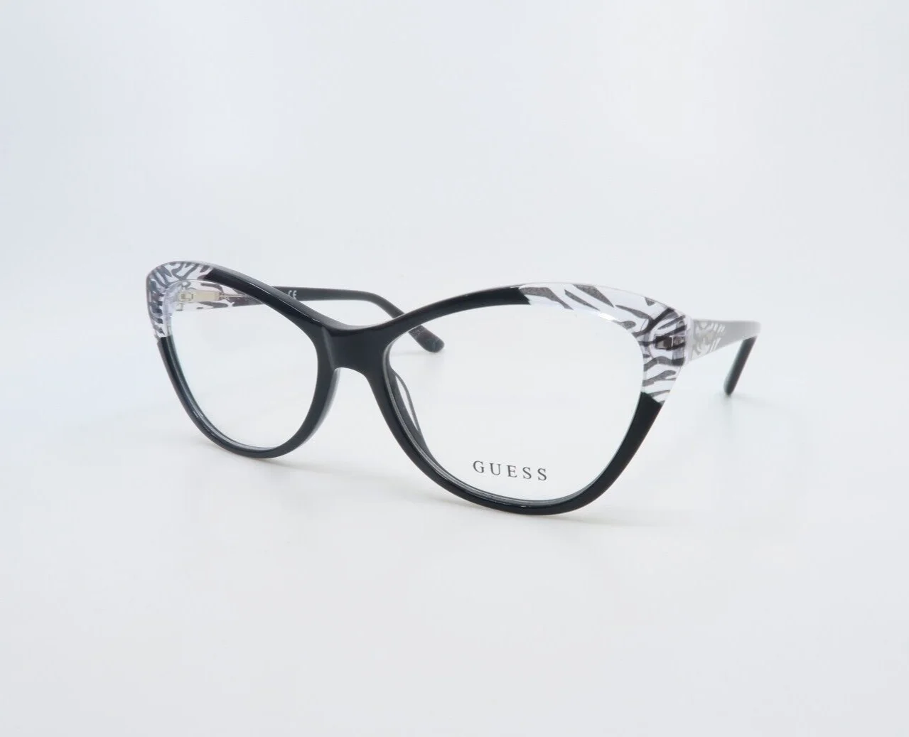 Guess GU2818 001 56mm Black & Transparent Acetate Women 4