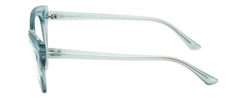 Guess GU7628 Cateye Blue Light Filter Eyeglasses in Frost Crystal Sky Blue 52 mm 3