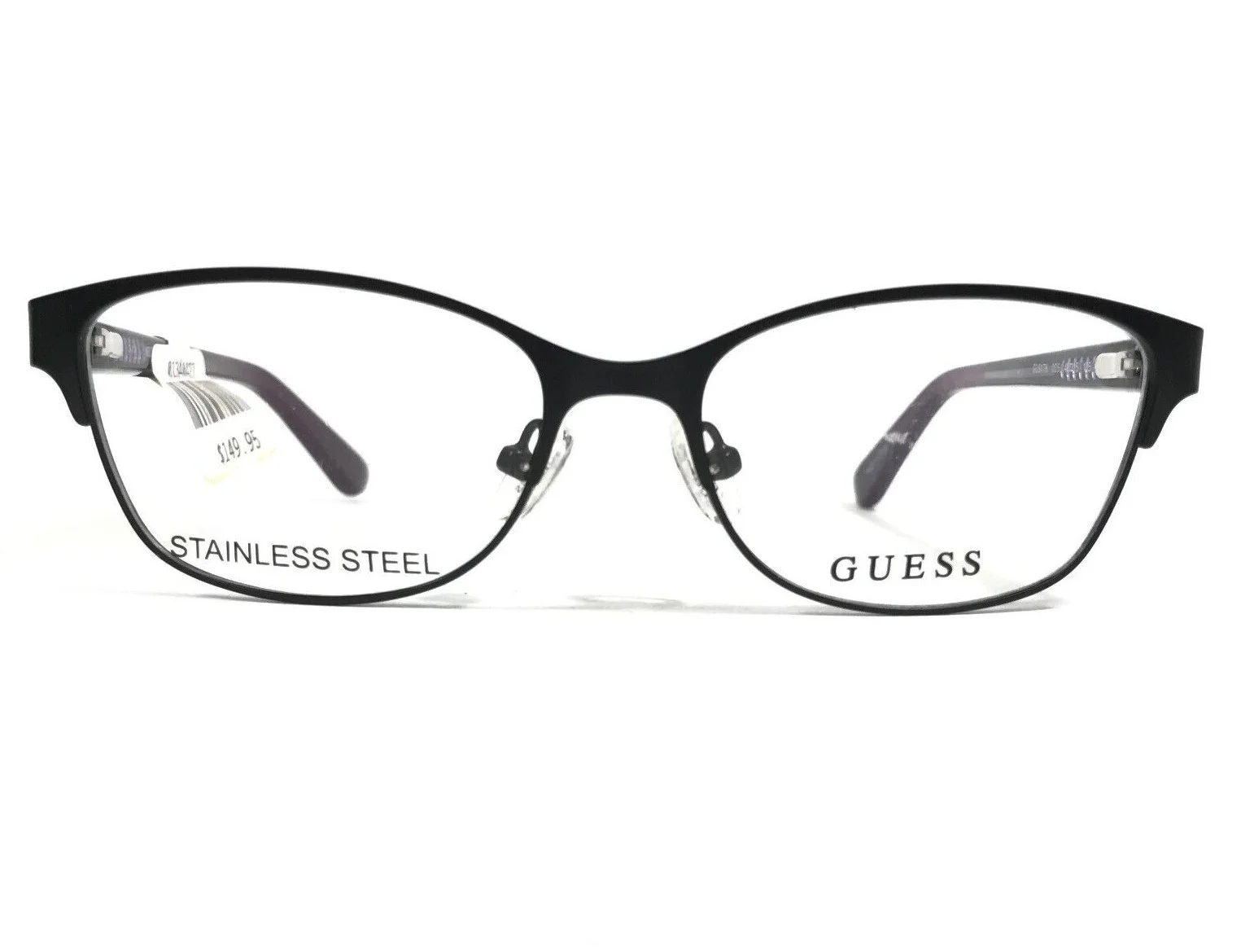 Guess GU9178 005 Eyeglasses Frames Black Purple Cat Eye Full Rim 48-15-135