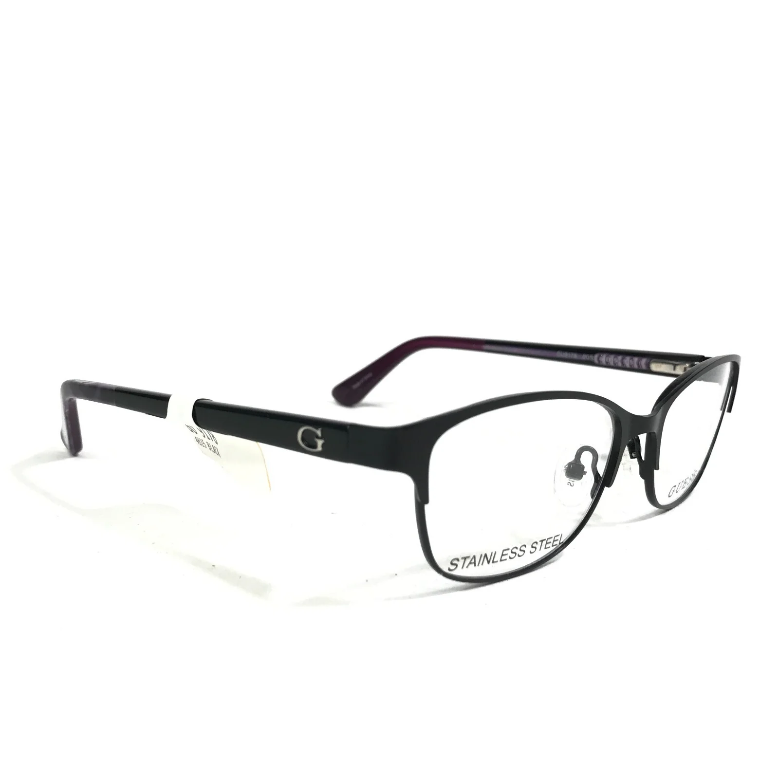 Guess GU9178 005 Eyeglasses Frames Black Purple Cat Eye Full Rim 48-15-135 2